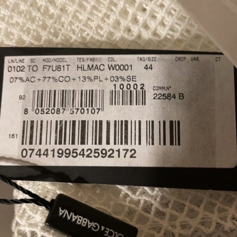 Dolce & Gabbana white Mesh Tank Top size 8 - Picture 6 of 10